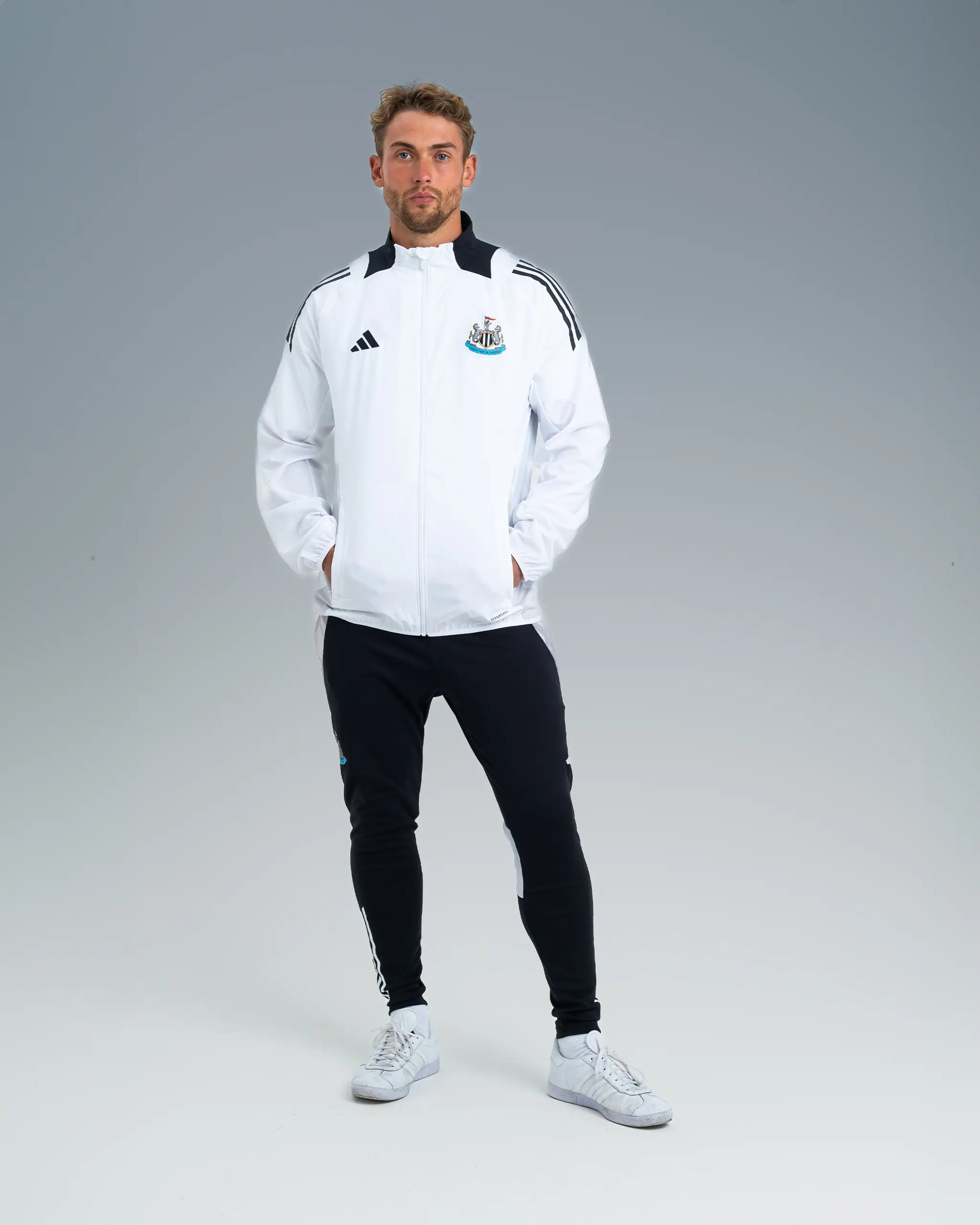 men's peacoat with double-breasted buttonsNewcastle United adidas Coach's Competition Presentation Jacket