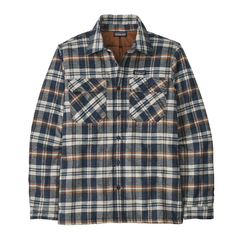 men's bomber jacket with fleece collarMen's Insulated Organic Cotton Midweight Fjord Flannel Shirt