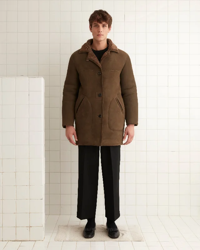 men's classic peacoat in navyRanch Coat - Brown