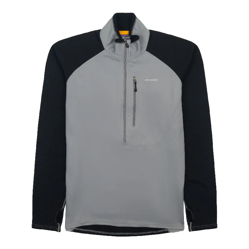 men's denim jacket with embroideryMen's Wind Shield Pullover
