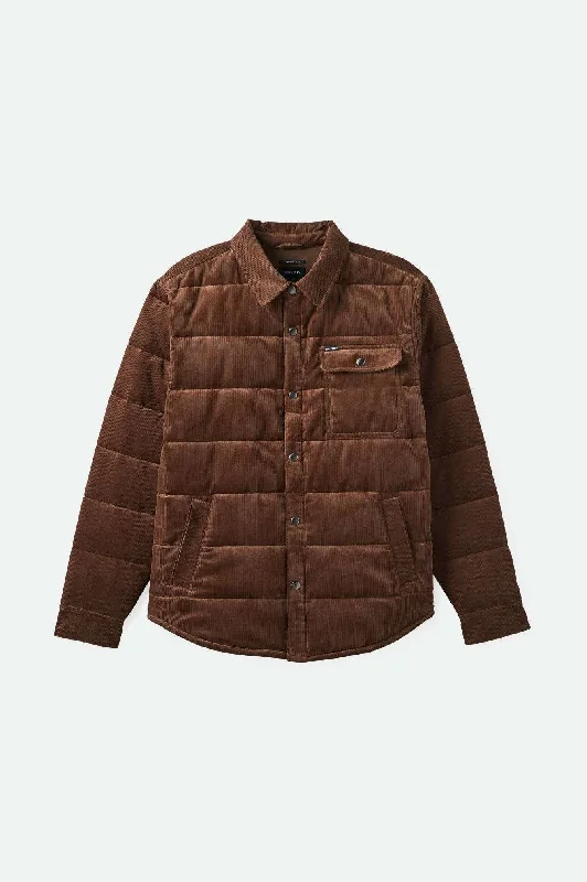 men's parka coat with drawstringsCass Jacket - Pinecone Brown Cord