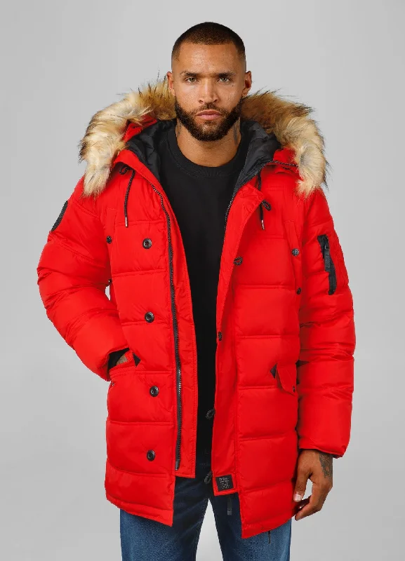 men's peacoat with double-breasted buttonsMen's winter  hooded parka jacket Kingston II