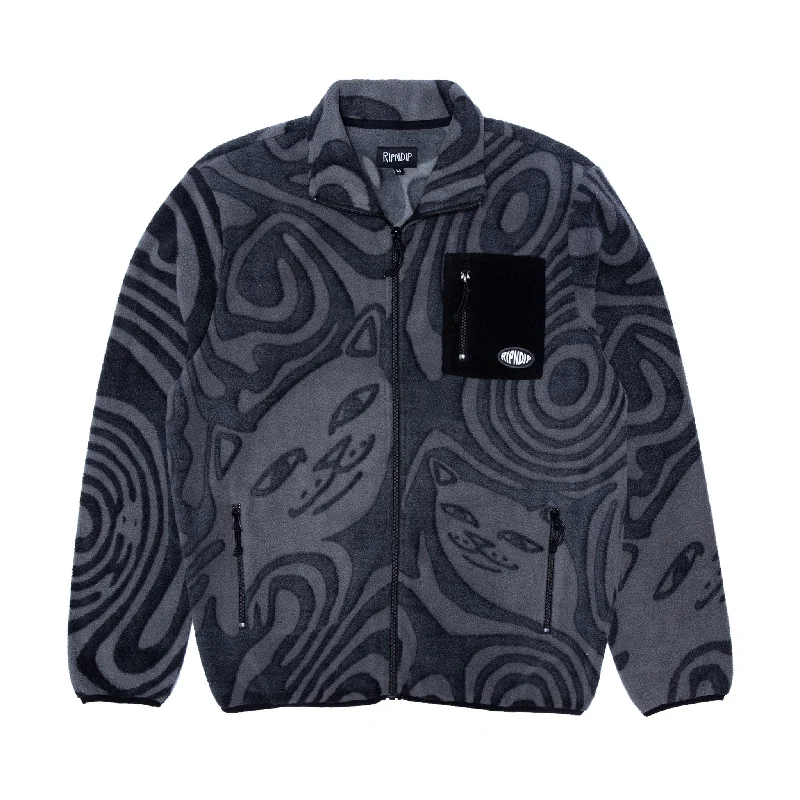 men's varsity jacket with lettersHypnotic Polar Fleece Jacket (Black)