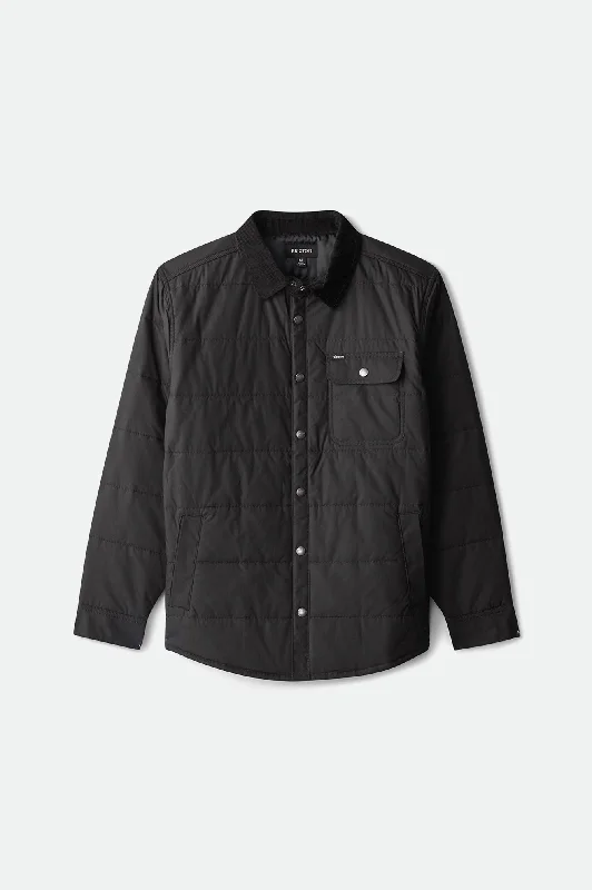 men's peacoat with patch pocketsCass Jacket - Black/Black