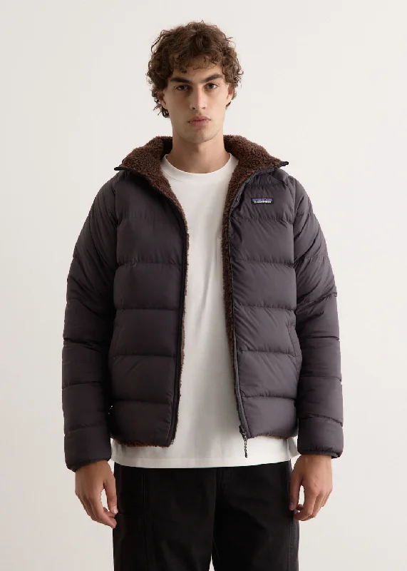 men's bomber jacket with zippersReversible Silent Down Jacket
