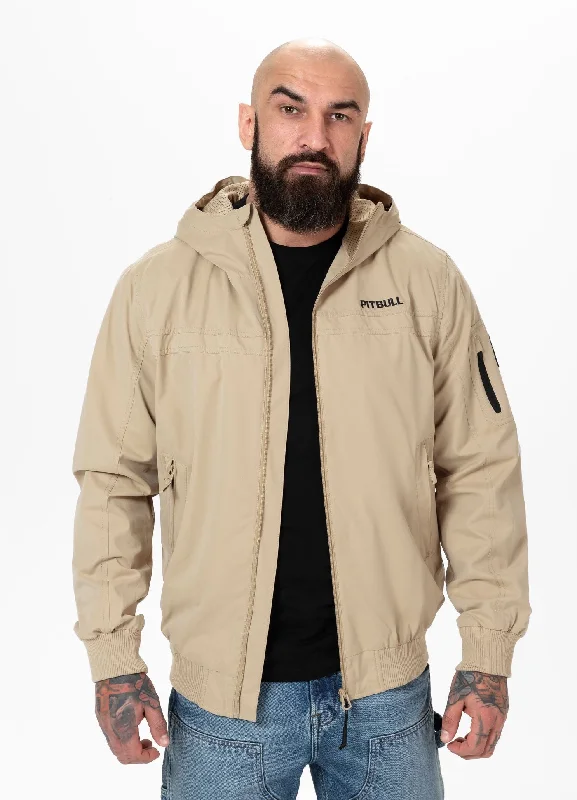 men's fleece-lined hoodie jacketMen's hooded jacket Longwood - Sand