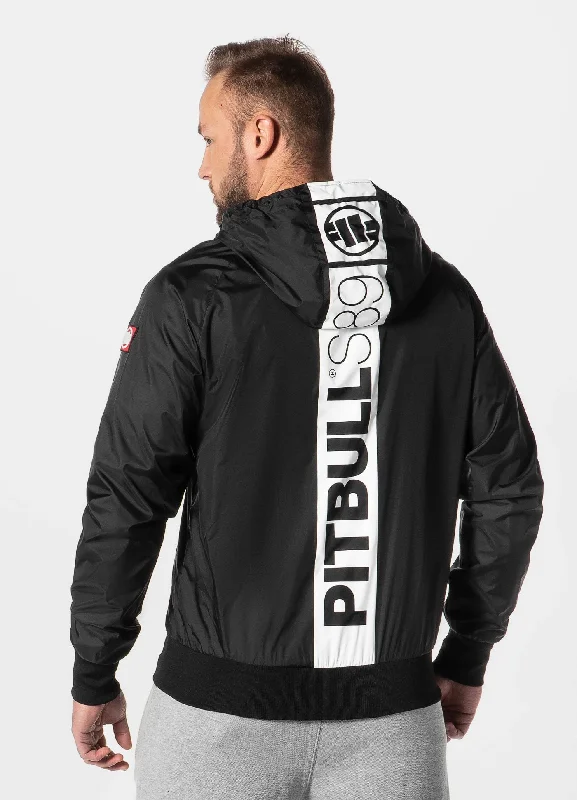 affordable men's leather jacketMen's hooded jacket Athletic Hilltop - Black