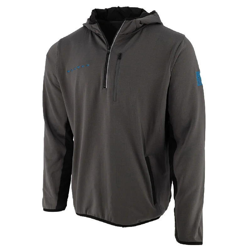 men's wool coat with leather sleevesFord Trucks Ranger Men's 1/2 Zip Hooded Grid Fleece