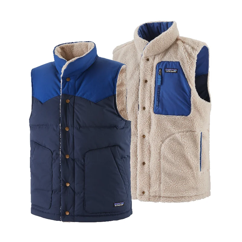 men's bomber jacket with fur liningMen's Reversible Bivy Down Vest