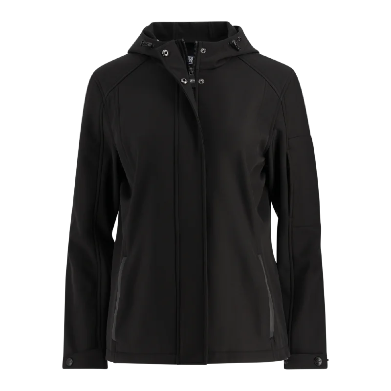 men's hooded raincoatFord Logo Women's Blackout Softshell