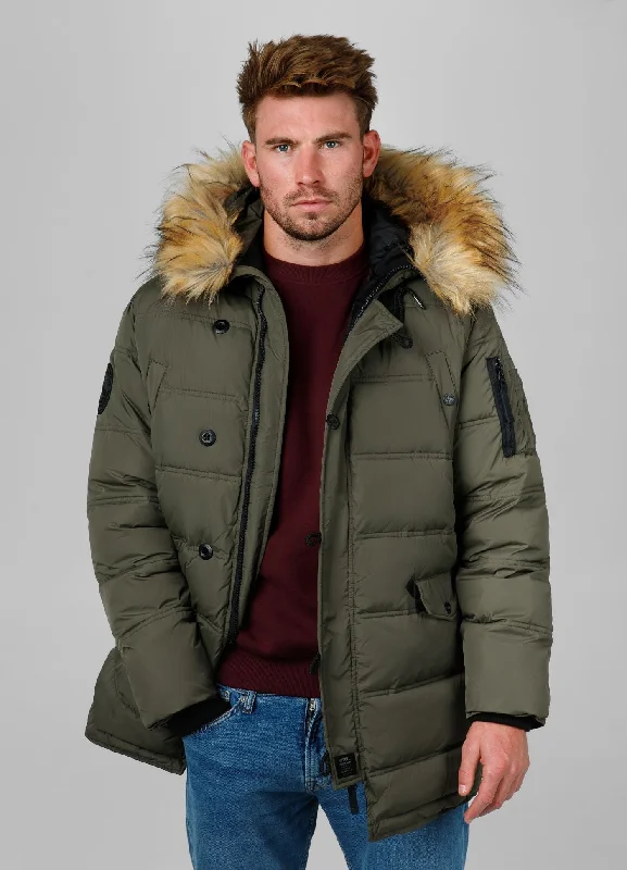 men's down vest jacket for fallMen's winter  hooded parka jacket Kingston II