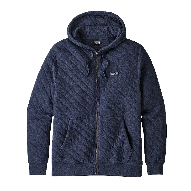 men's leather jacket with zip-out liningM's Organic Cotton Quilt Hoody