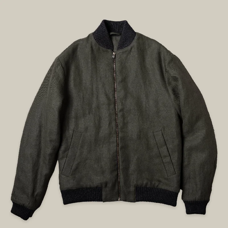 men's denim jacket with rip and repairUnnamed Bomber