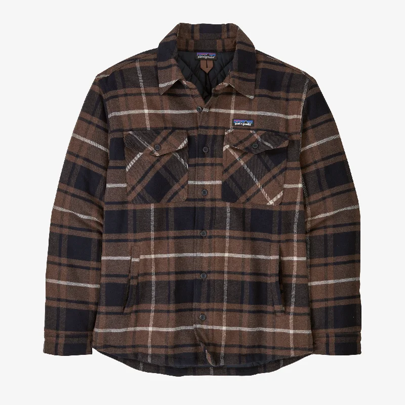 men's peacoat with leather trimMen's Lightweight Insulated Fjord Flannel Shirt